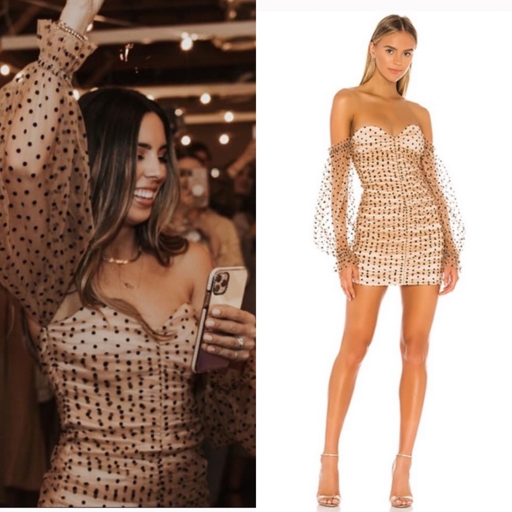 Majorelle Secrets Dress in Dark Nude Size XS